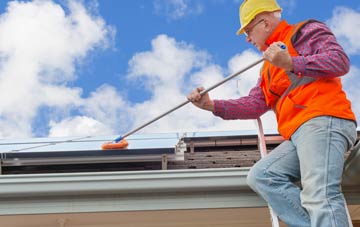 Woodlake soft wash roof cleaning